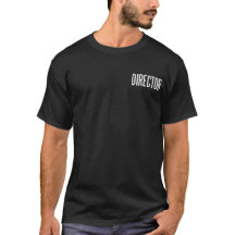 Preto básico do diretor T.Shirt