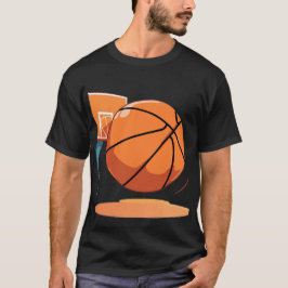 T-Shirt preto básico Grande Basquete