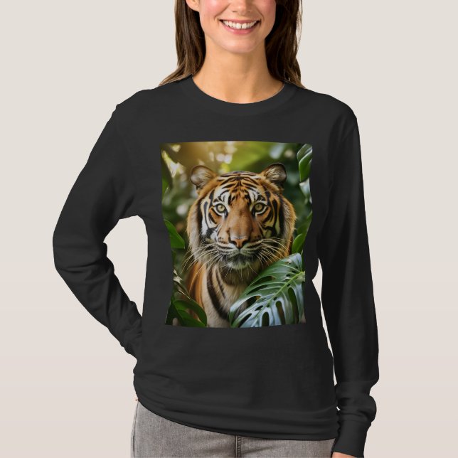 T-SHIRT PRETO BENGAL TIGER (Frente)