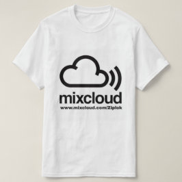 T-shirt preto/branco de Ziplok - de Mixcloud