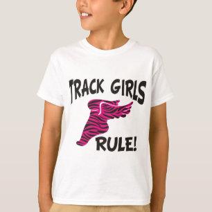 T-SHIRT PRETO DAS MENINAS DA TRILHA NO ROSA QUENTE