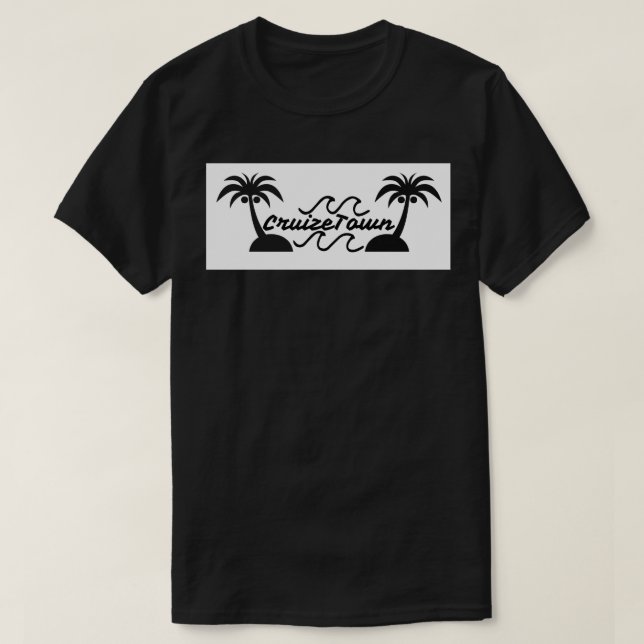 T-shirt preto de CruizeTown (Frente do Design)