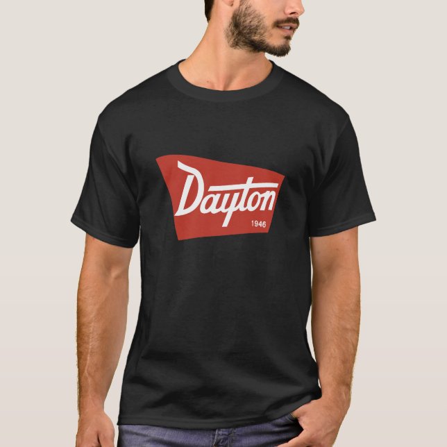 T-shirt preto de Dayton (Frente)