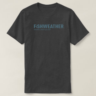 T-shirt preto de FishWeather