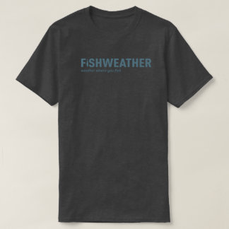 T-shirt preto de FishWeather