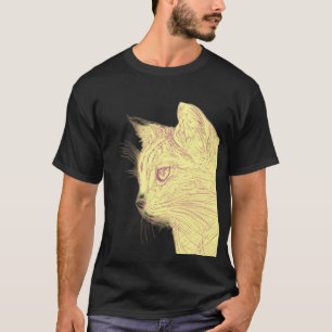T-Shirt Preto de Gato Selvagem