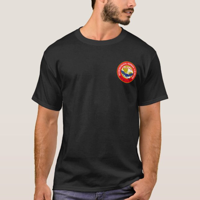 T-shirt preto de IHF Hapkido (Frente)