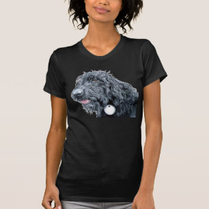 T-shirt preto de Labradoodle