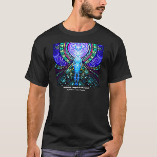 T-shirt preto de Metatron (anjo do pensamento)