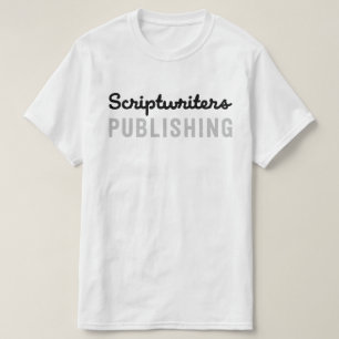 T-shirt preto/de prata da publicação dos