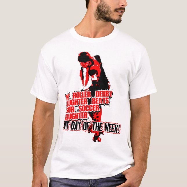 T-shirt Preto de Roler Derby (Frente)