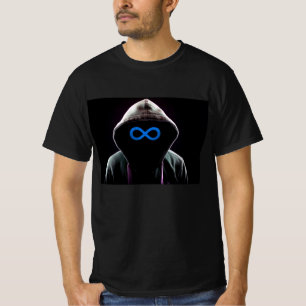 T-Shirt preto de valor masculino