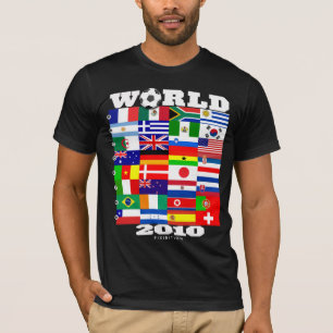T-shirt preto do A-H do grupo da bandeira do