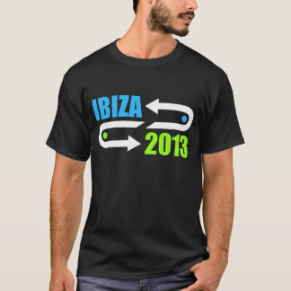 t-shirt preto do DJ do design do ibiza 2013