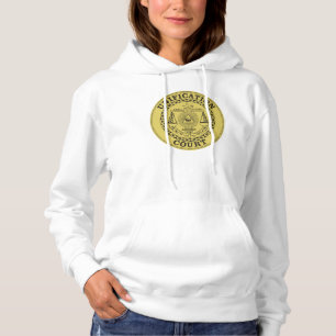 T-shirt Preto do Hoodie das mulheres da corte da