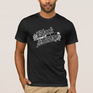T-shirt preto do Switchblade de segunda-feira