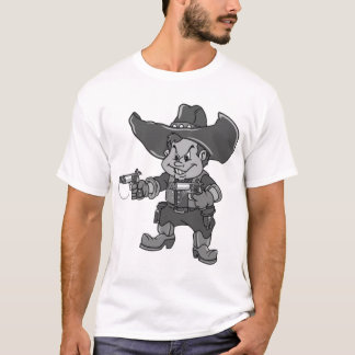 T-shirt Preto do vaqueiro