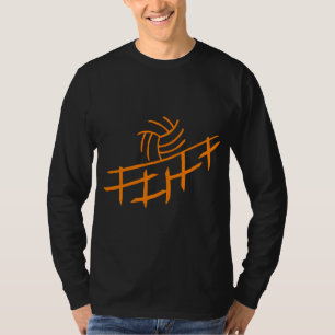 T-shirt preto do voleibol