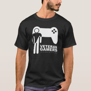 T-shirt preto dos Gamers do veterano