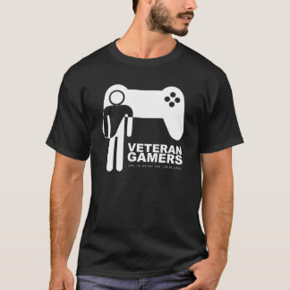 T-shirt preto dos Gamers do veterano