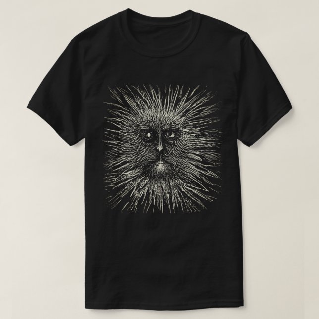 T-Shirt Preto e Branco (Frente do Design)