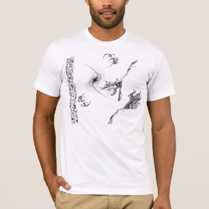 T-shirt Preto e branco abstrato