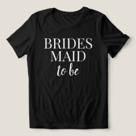 T-Shirt Preto e Branco Dama de Honra a Ser