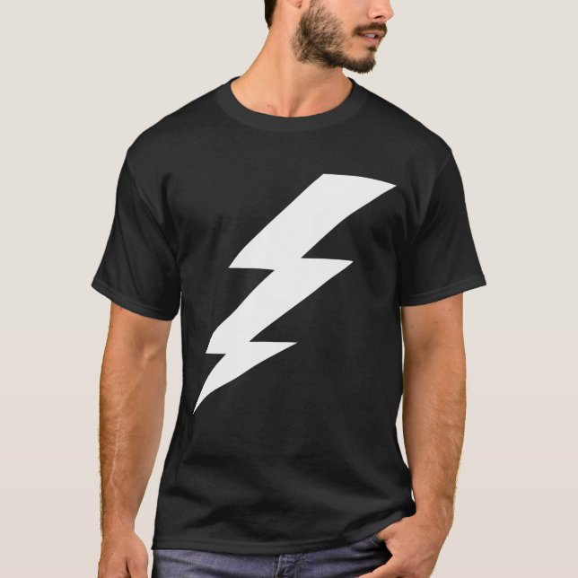 T-Shirt Preto e Branco em Escala Superior (Frente)