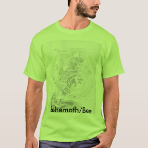 T-shirt preto e branco iluminado de B
