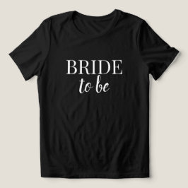 T-Shirt Preto e Branco Noiva Para Ser
