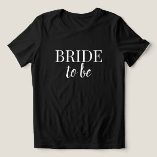 T-Shirt Preto e Branco Noiva Para Ser