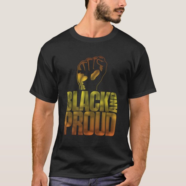 T-shirt preto e orgulhoso (Frente)