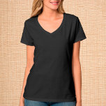 T-Shirt Preto Elegante/Personalizar<br><div class="desc">T-Shirt: Crie a sua camiseta personalizada com texto. Ajustes fáceis (botão Editar Design) adicionando mais texto,  cores de fundo ou mais imagens.</div>