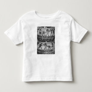 T-shirt Preto-figura dinos do sótão