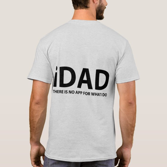 T-Shirt preto "iDAD" (Verso)