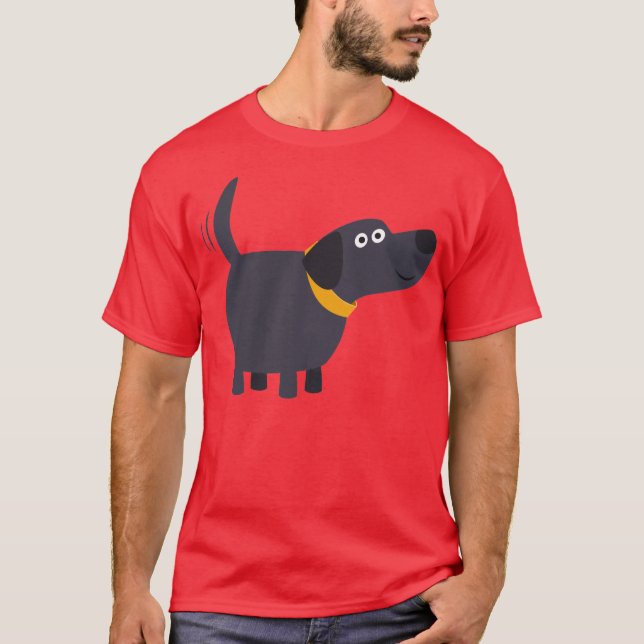 T-Shirt Preto Labrador, Bestial (Frente)