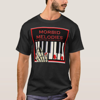 T-shirt Preto mórbido das melodias