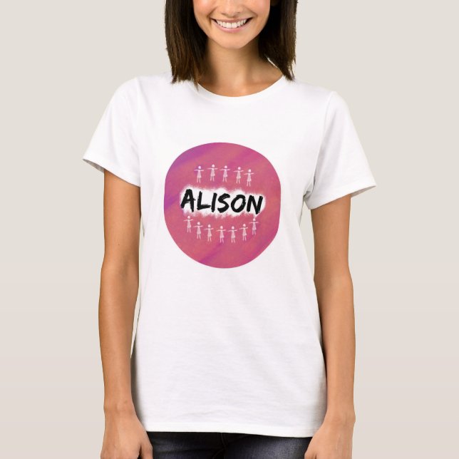 T-shirt preto órfão - Alison (Frente)
