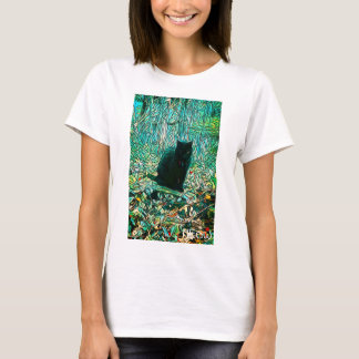 T-Shirt Preto para Gatos