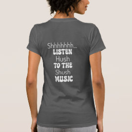 T-Shirt Preto Rosa STFU de concerto retrô