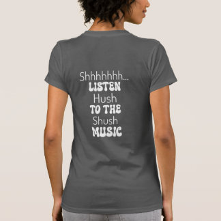 T-Shirt Preto Rosa STFU de concerto retrô