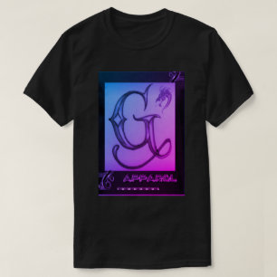 T-shirt preto, roxo, e cor-de-rosa de G/Apparel