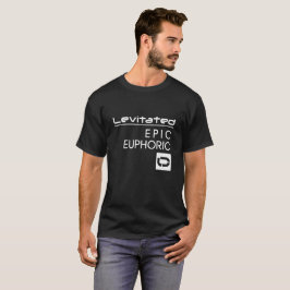 T-shirt preto V3 da emoção dos homens do LEV