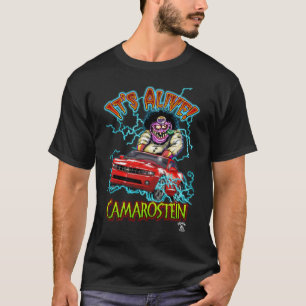 T-shirt preto vermelho de Chevy Camaro RS
