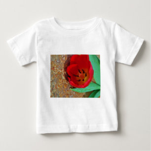 T-shirt Primavera amarelo e Red Tulip
