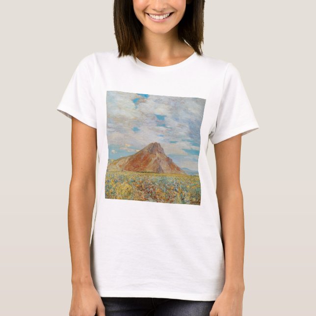 T-shirt Primavera de areia por Childe Hassam, Arte de Vint (Frente)