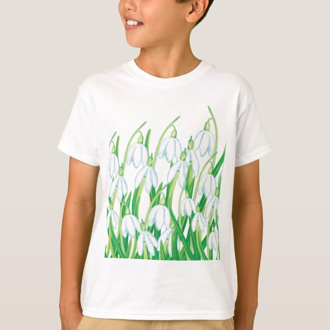 T-Shirt primavera Snowdrops (Frente)
