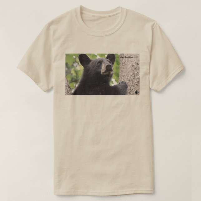 T-shirt Primavera - Urso Preto (Frente do Design)