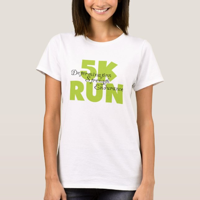 T-shirt Primavera Verde 5K Executar (Frente)