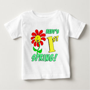 T-shirt Primeira Primavera do bebê